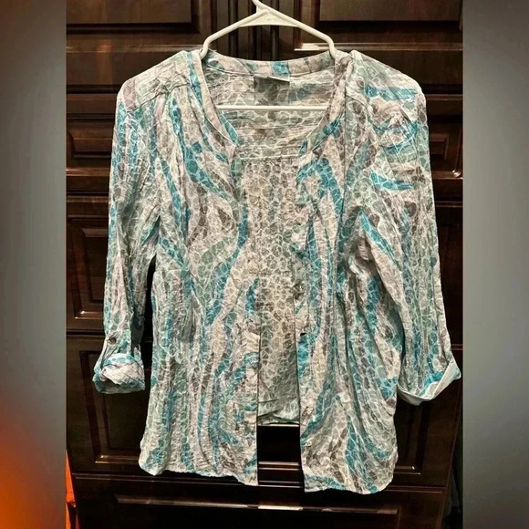 JM COLLECTION SHIRT size 12 - Picture 1 of 3